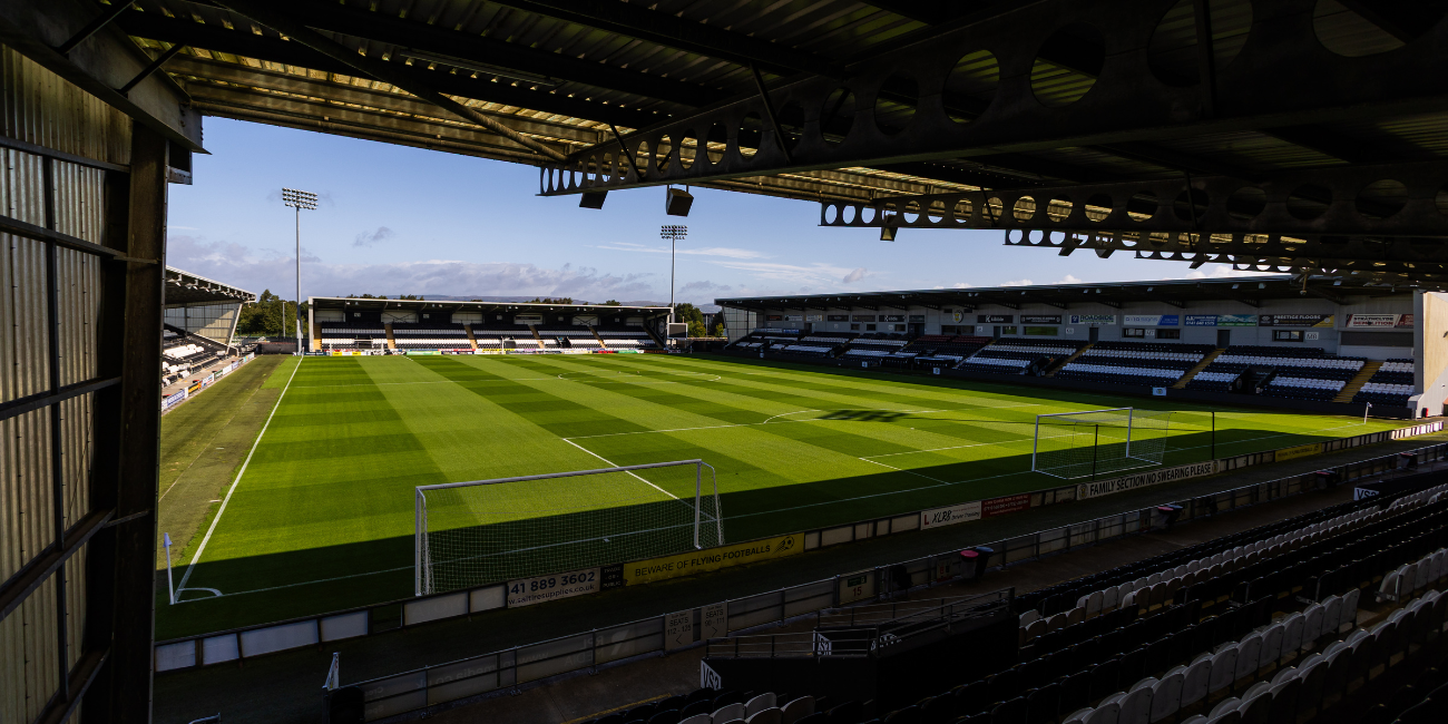 View across the pitch at the SMiSA Stadium
