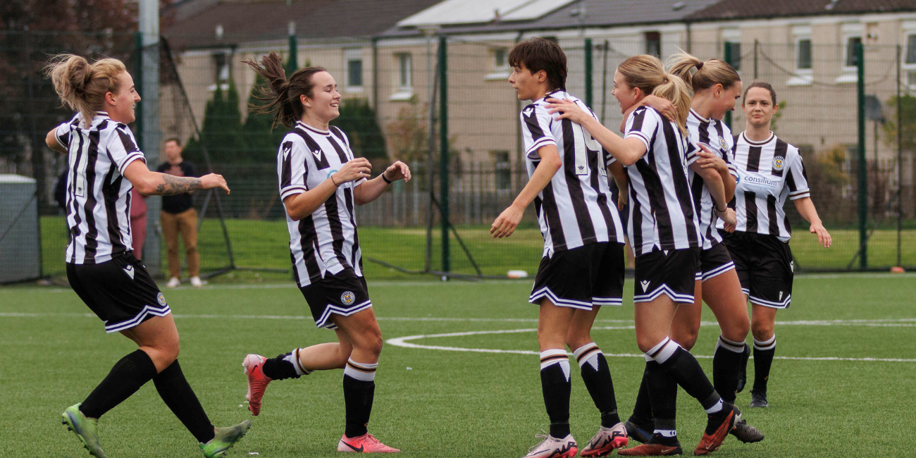 St Mirren Women celebrating a goal
