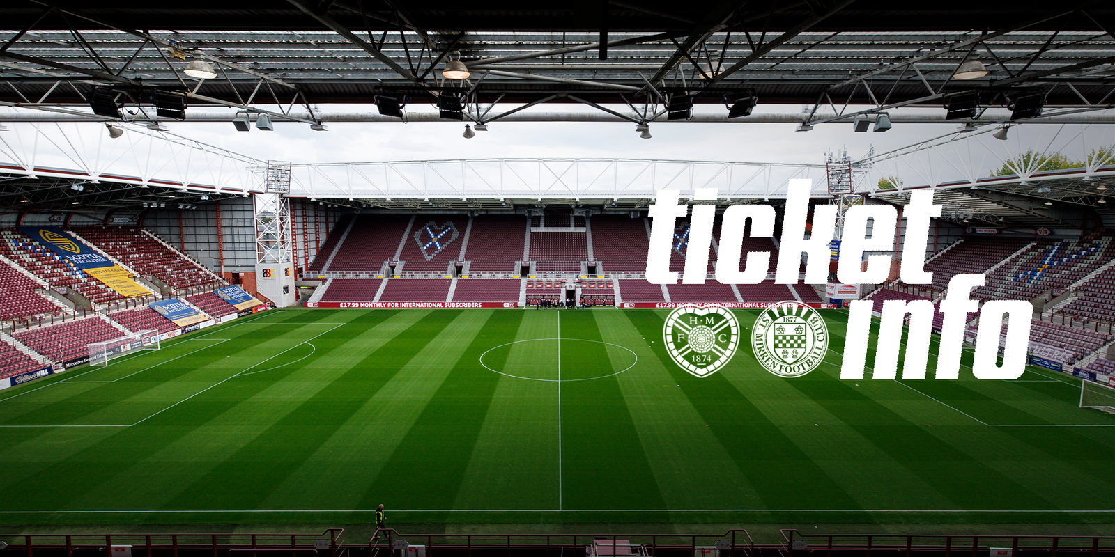Ticket Info: Hearts v St Mirren (10th Oct)