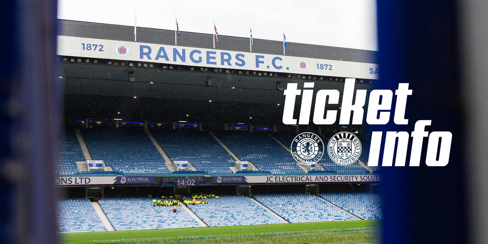 Ticket Info: Rangers v St Mirren (9th Sep)