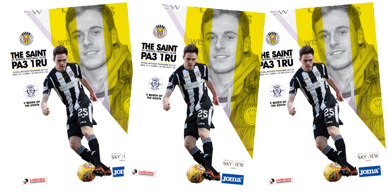 Match Day Programme: St Mirren vs Queen of the South (3rd Feb)