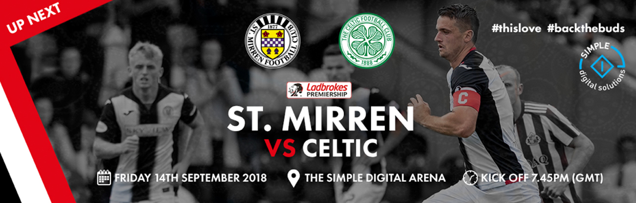 St Mirren vs Celtic: Matchday Info (14th Sep)