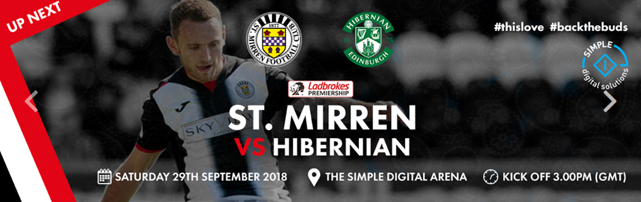 St Mirren vs Hibernian: Matchday Info (29th Sep)