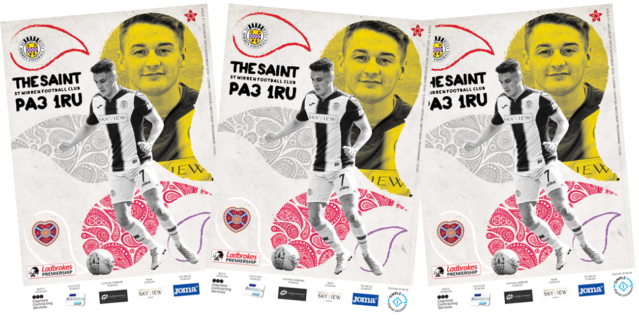 Match Day Programme: St Mirren vs Hearts (24th Nov)