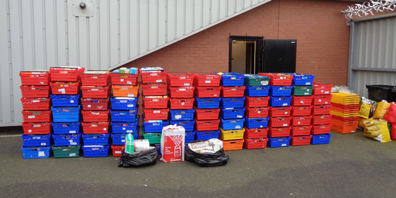 Supporters provided an incredible 1,026.19kg of food at a foodbank collection