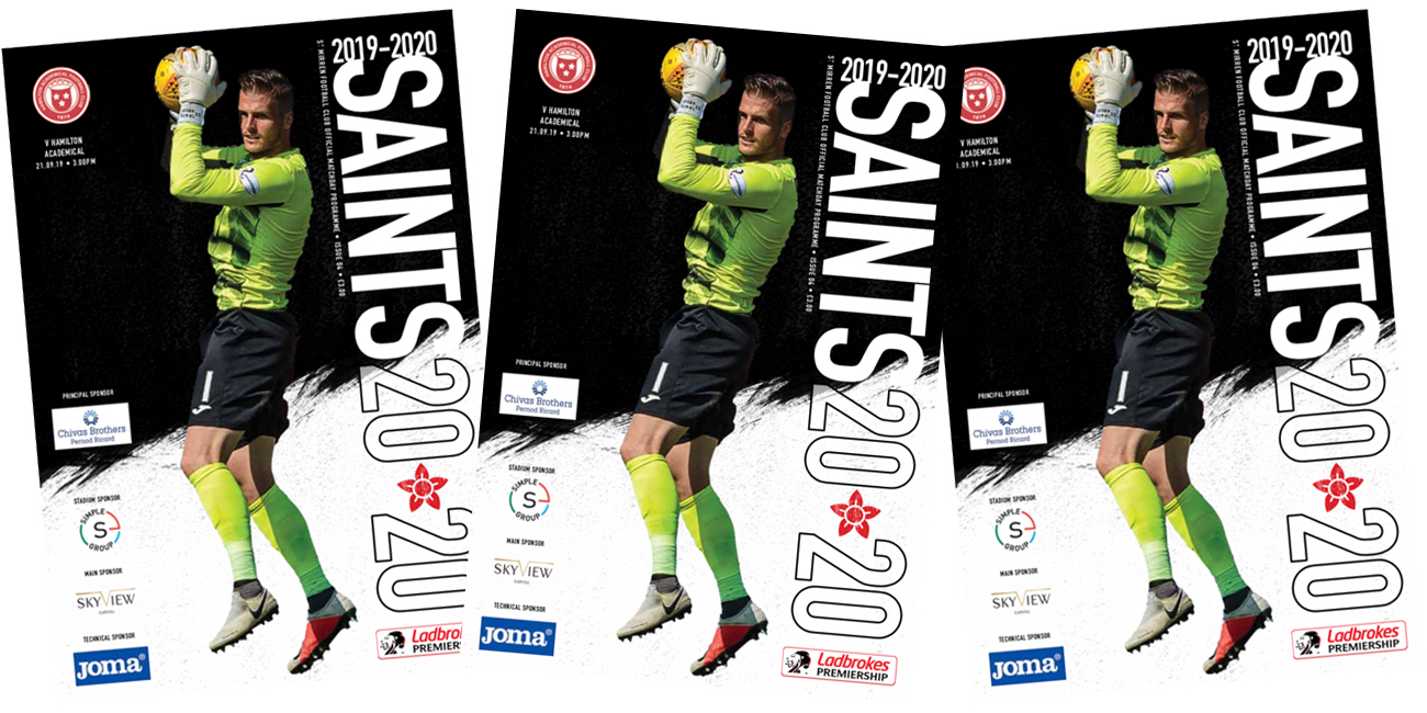 Programme: St Mirren v Accies (21st Sep)