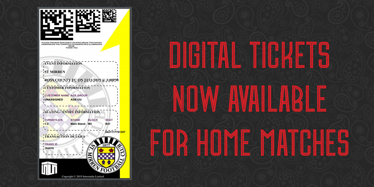 Digital home match tickets now available
