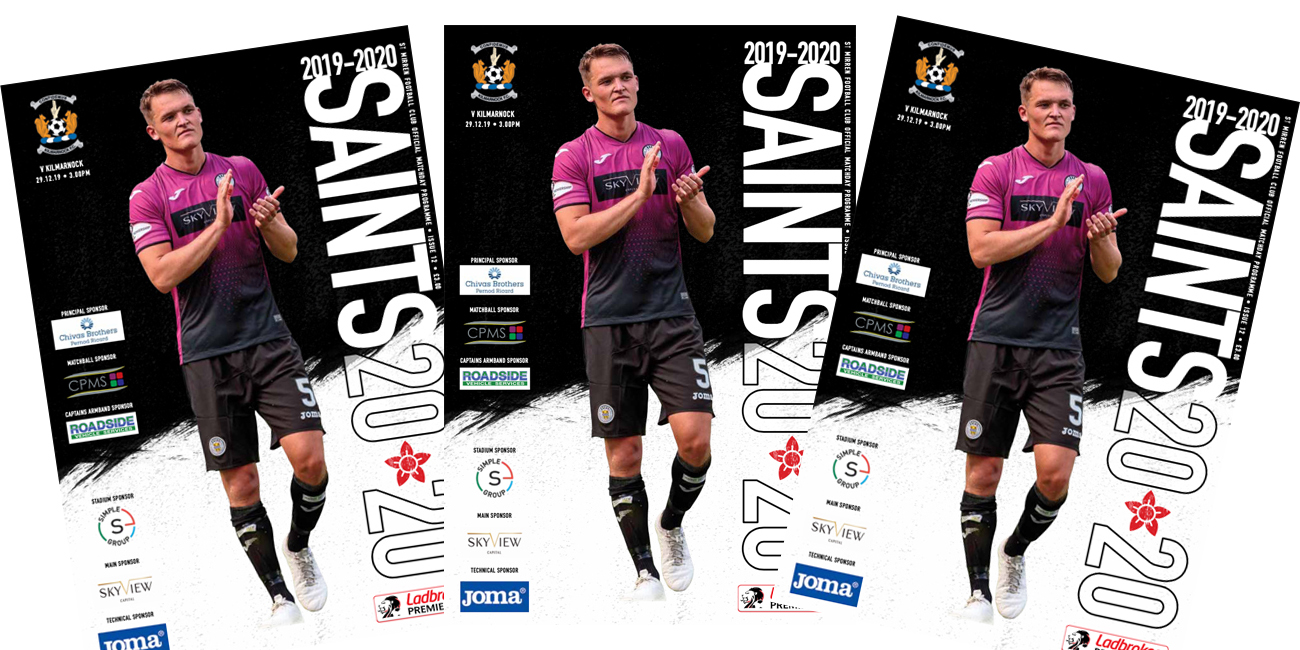 Programme: St Mirren v Kilmarnock (29th Dec)