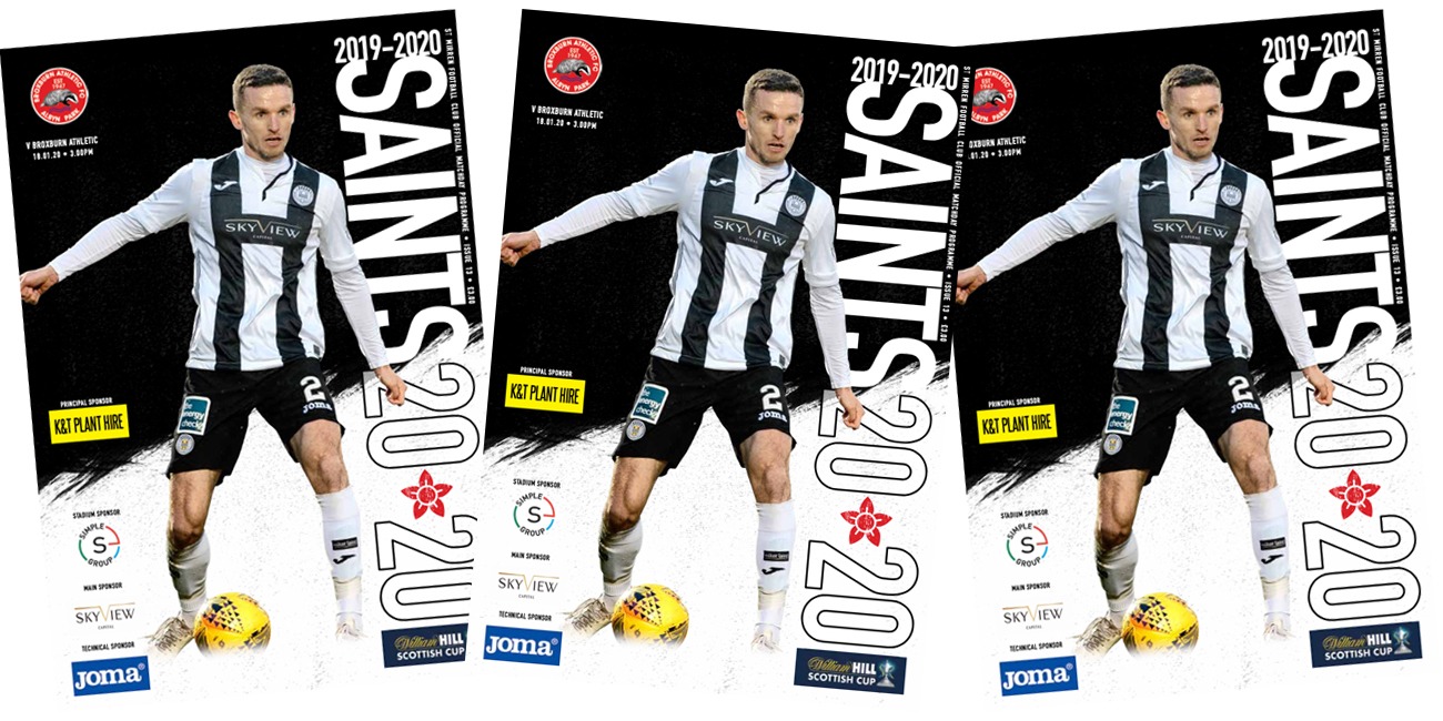 Programme: St Mirren v Broxburn Athletic (18th Jan)