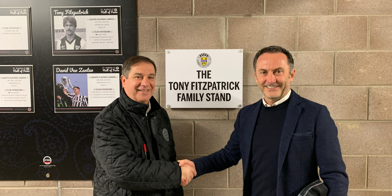 Family Stand to be renamed the Tony Fitzpatrick Family Stand