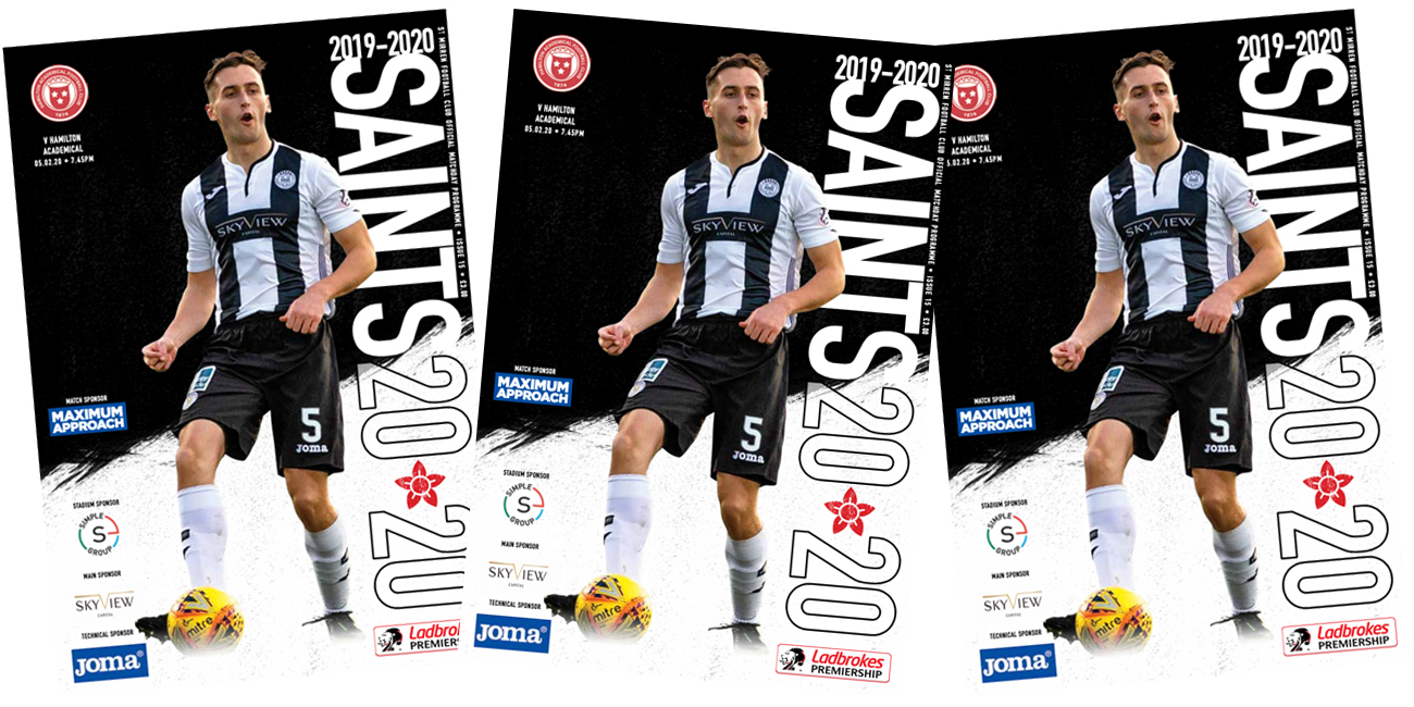 Programme: St Mirren v Hamilton (5th Feb)