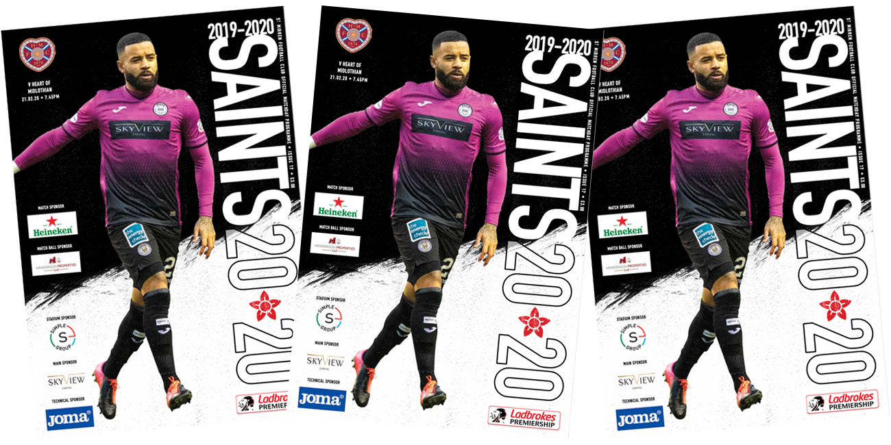 Programme: St Mirren v Hearts (21st Feb)