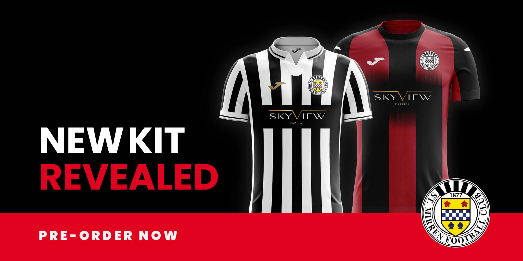 St Mirren FC 2020/21 Home and Away kit available to pre-order