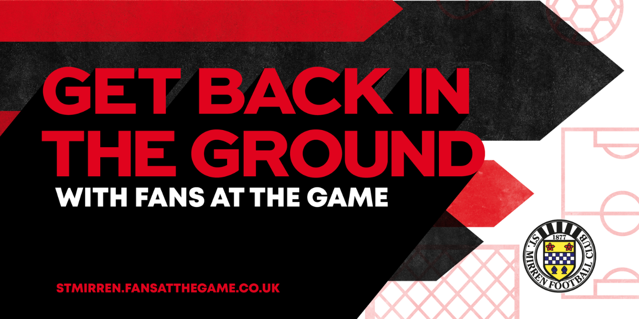 Get back in the ground with St Mirren fans at the game