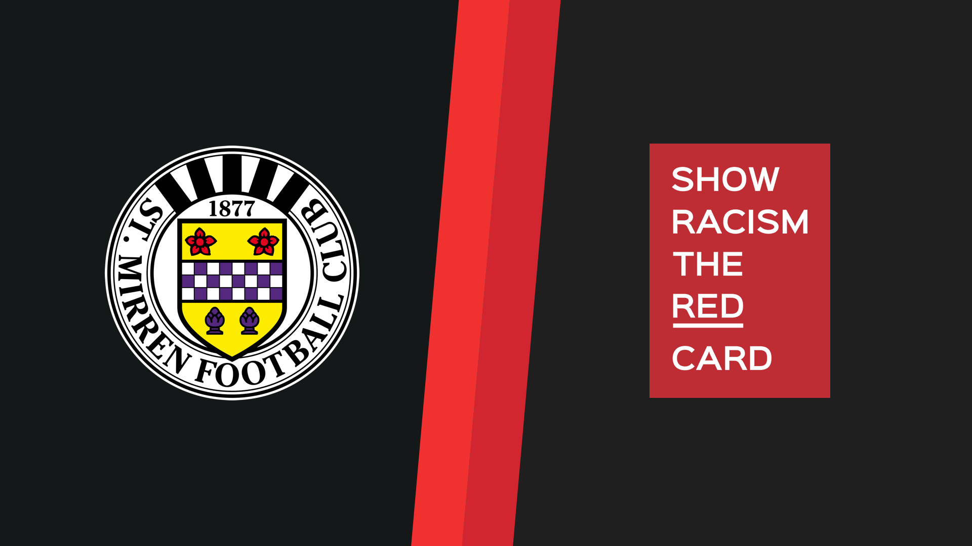 St Mirren supports Show Racism The Red Card's Fortnight of Action