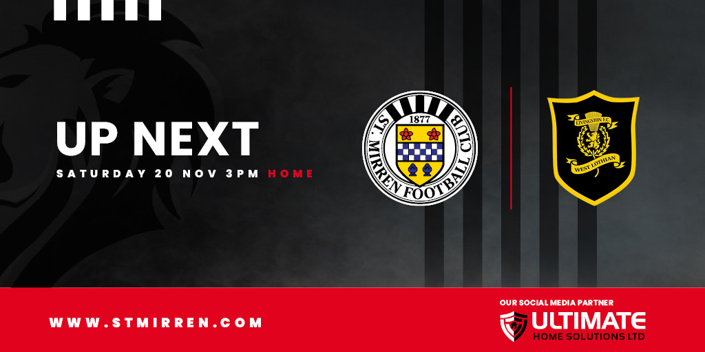 Up Next: St Mirren v Livingston (20th Nov)