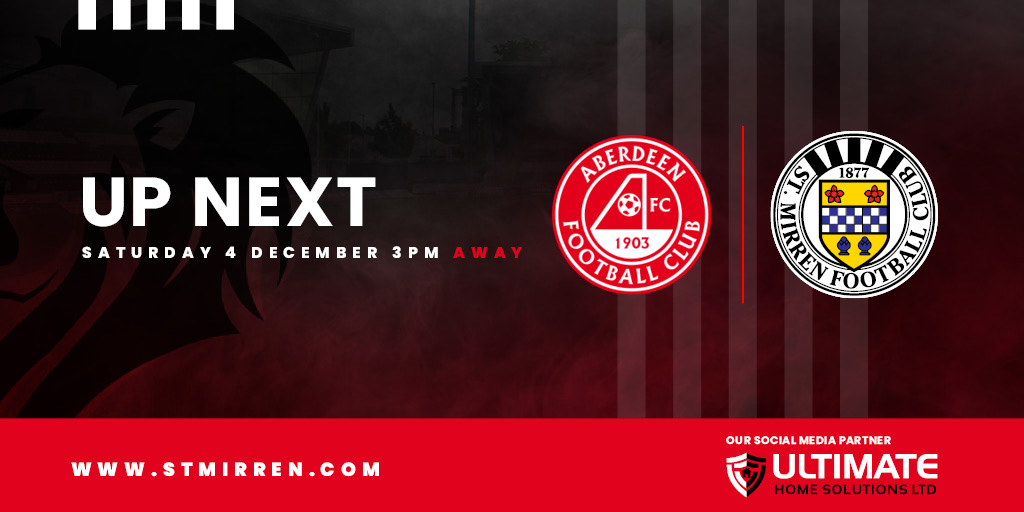 Up Next: Aberdeen v St Mirren (4th Dec)