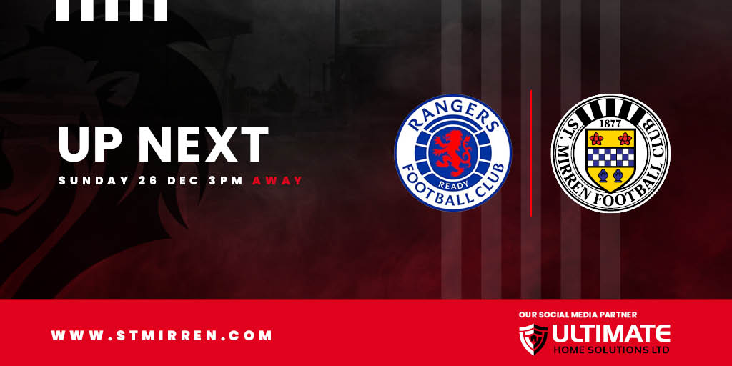 Up Next: Rangers v St Mirren (26th Dec)
