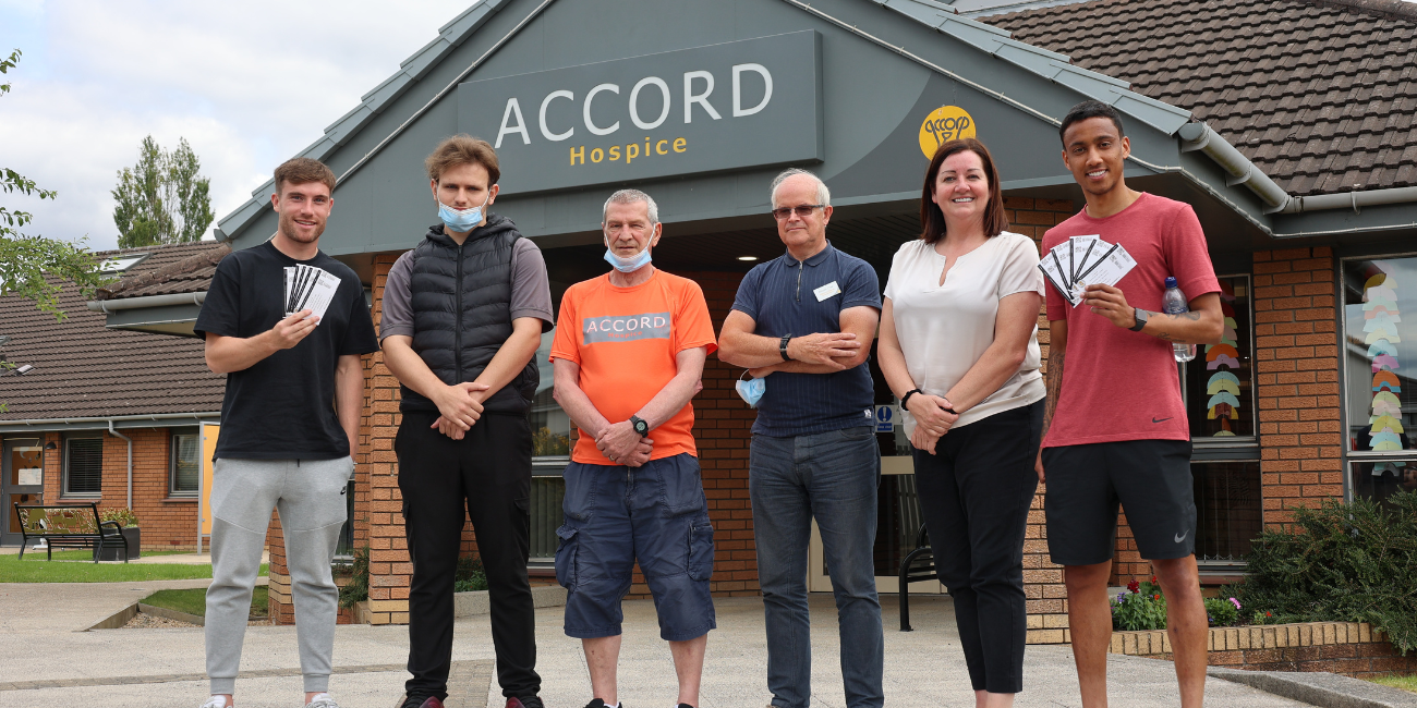 ACCORD Hospice given match tickets as part of the Help A Buddie initiative