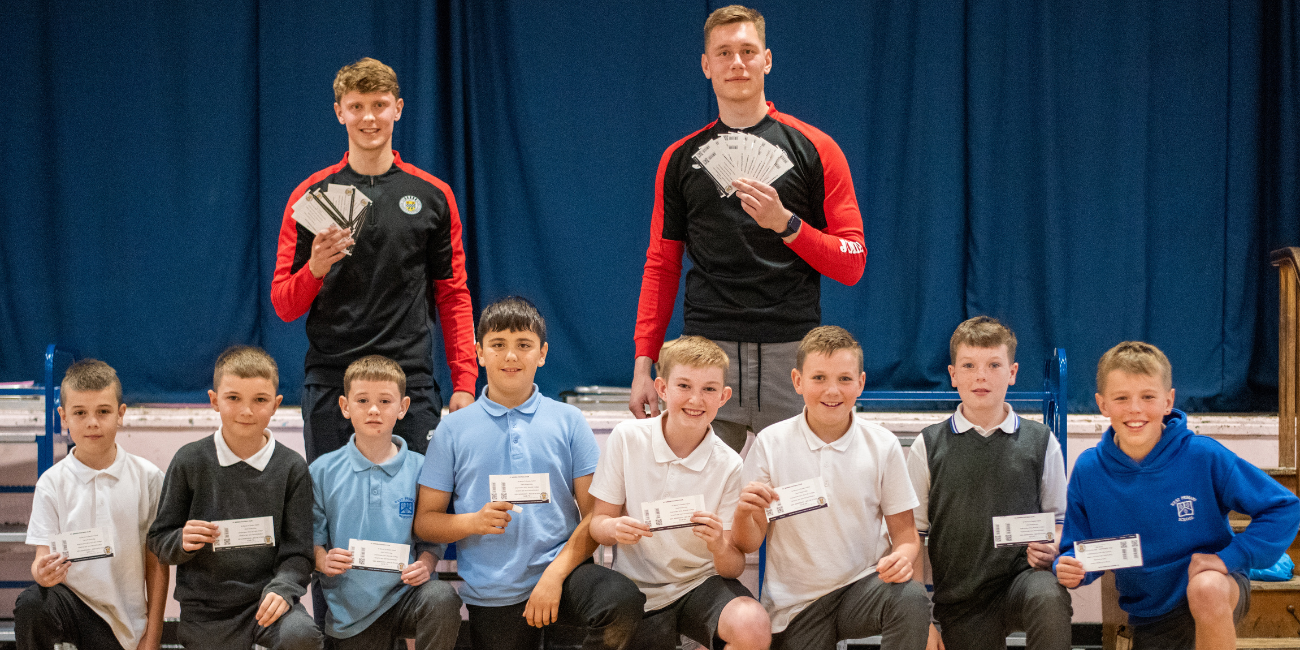 West Primary School receive tickets for Saturday's match