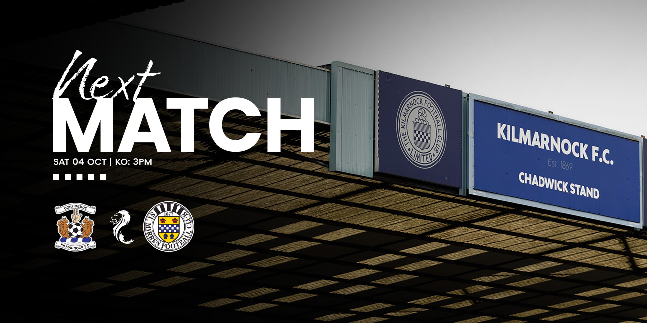 Away Day Info: Kilmarnock v St Mirren (4th Oct)