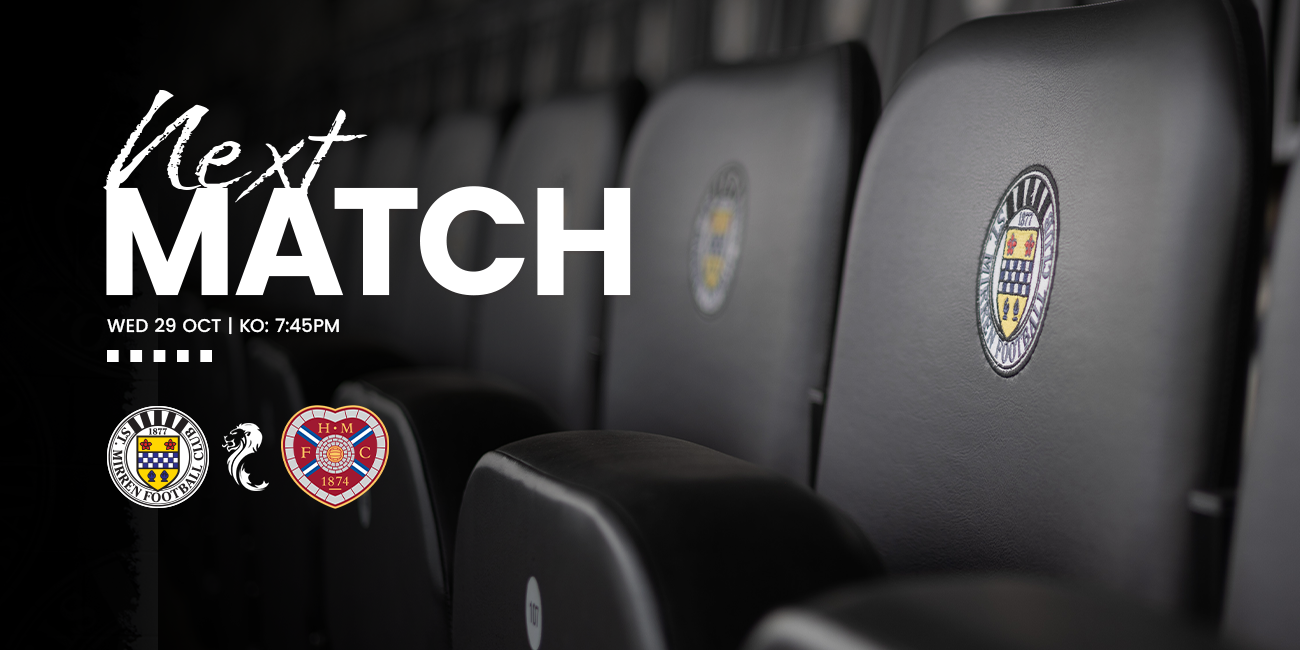Matchday Info: St Mirren v Hearts (29th Oct)