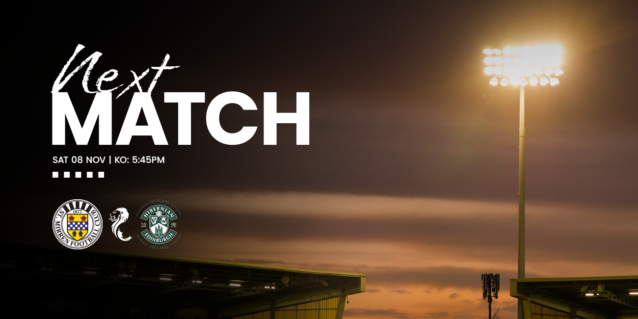 Matchday Info: St Mirren v Hibernian (8th Nov)