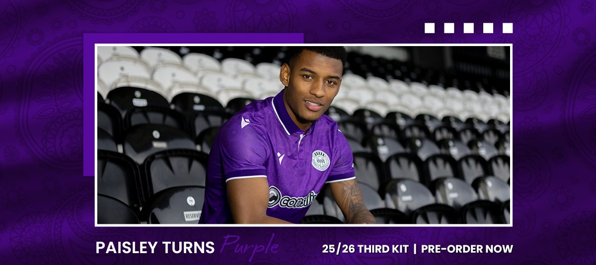 Paisley Turns Purple // Introducing our 2025/26 third kit 