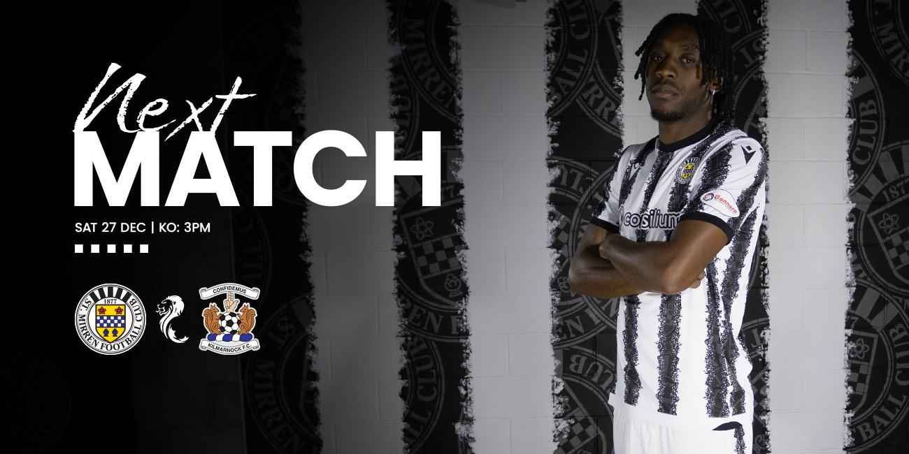 Up Next: St Mirren v Kilmarnock (27th Dec)