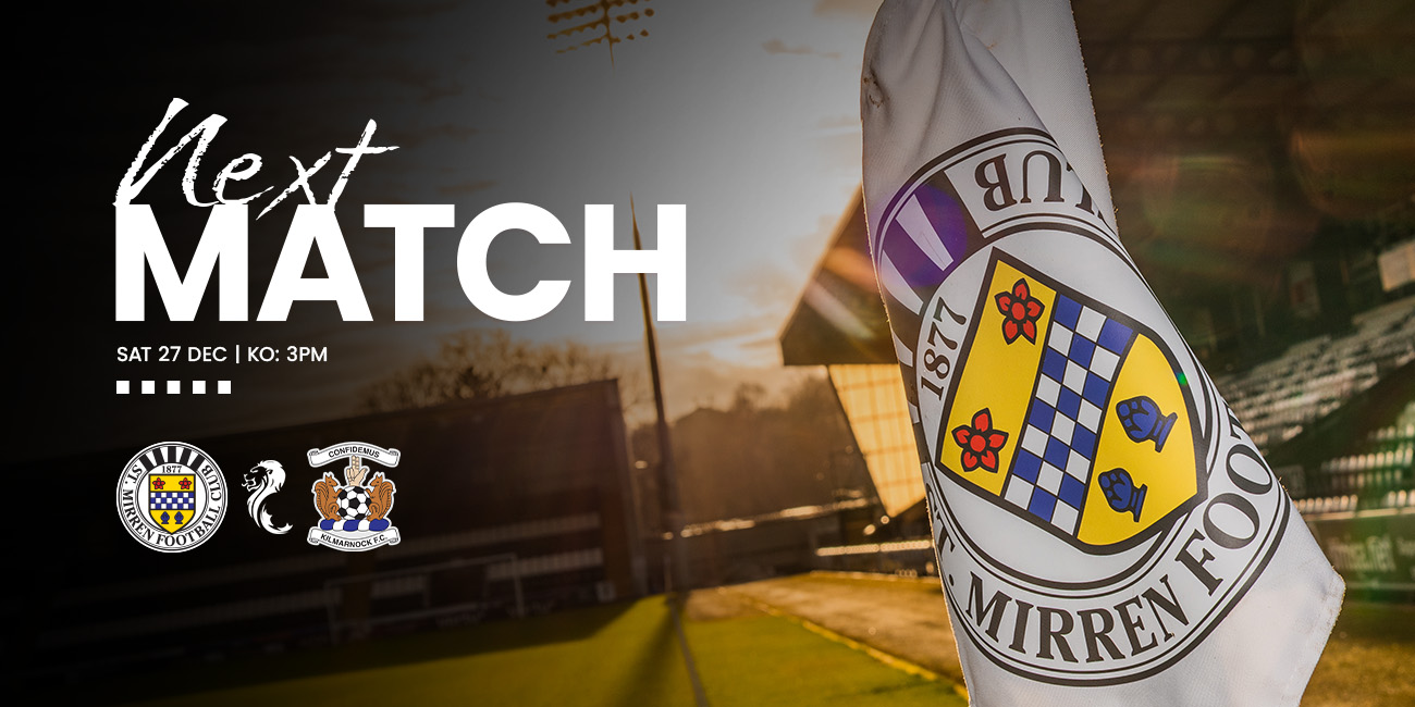 Matchday Info: St Mirren v Kilmarnock (27th Dec)