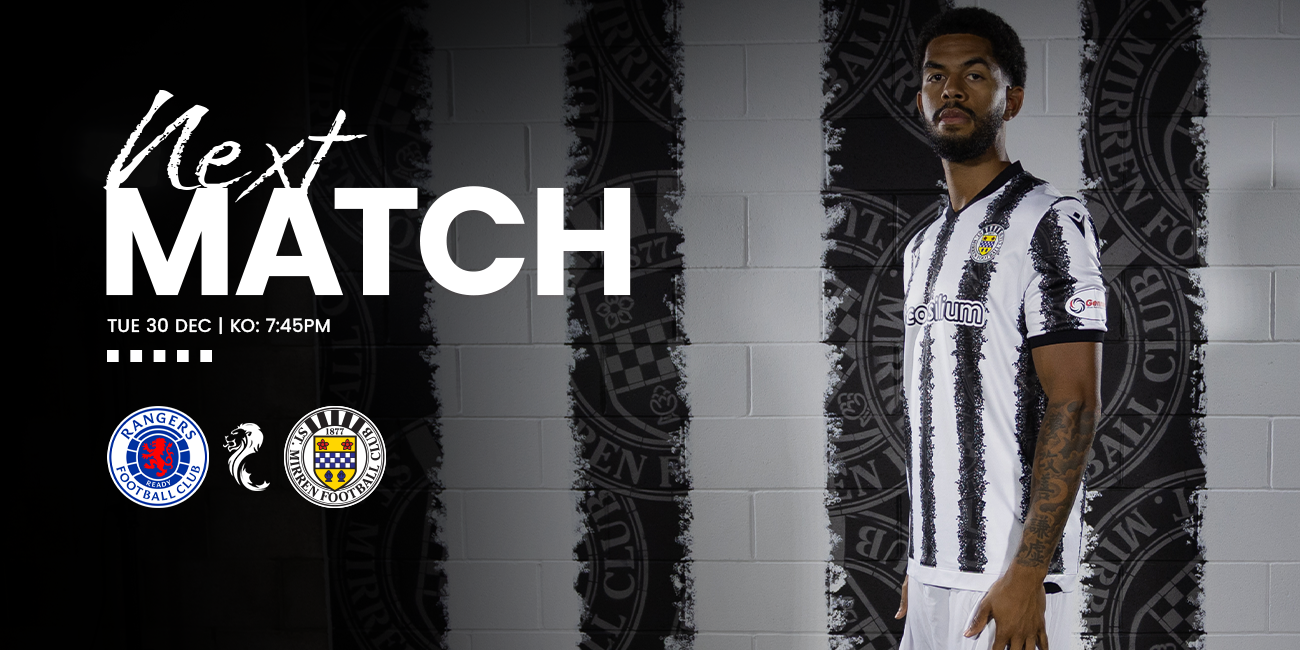 Up Next: Rangers v St Mirren (30th Dec)