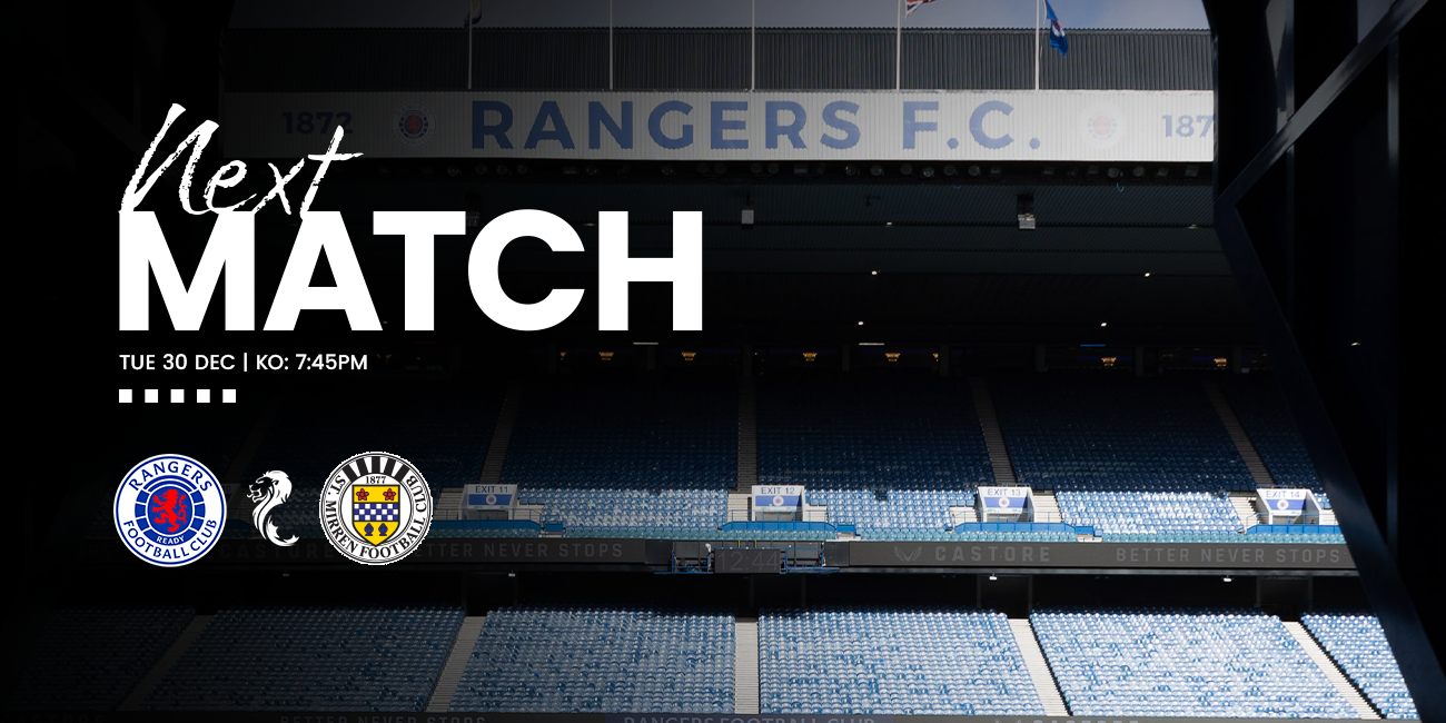 Away Day Info: Rangers v St Mirren (30th Dec)