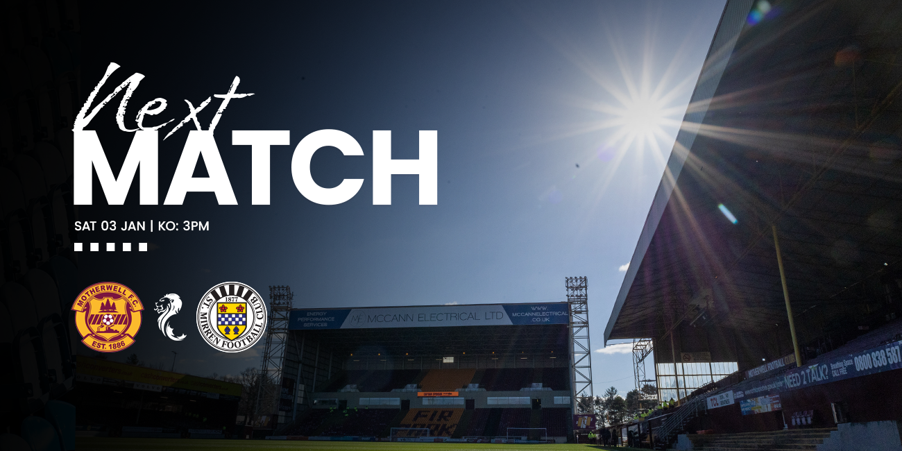 Away Day Info: Motherwell v St Mirren (3rd Jan)