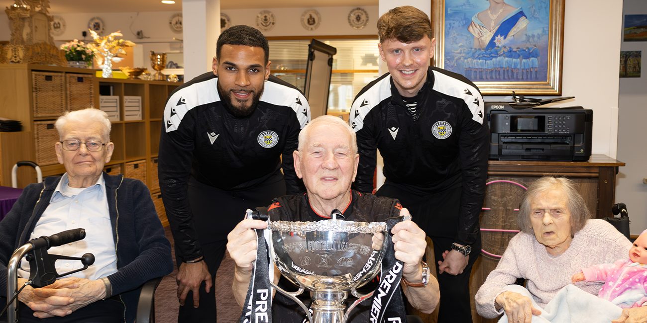 Mark O'Hara and Jonah Ayunga visit Erskine Veterans Charity