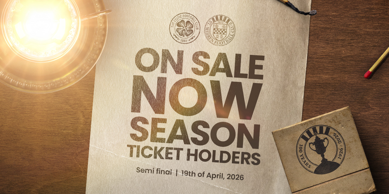 Scottish Gas Scottish Cup Semi-Final tickets on sale