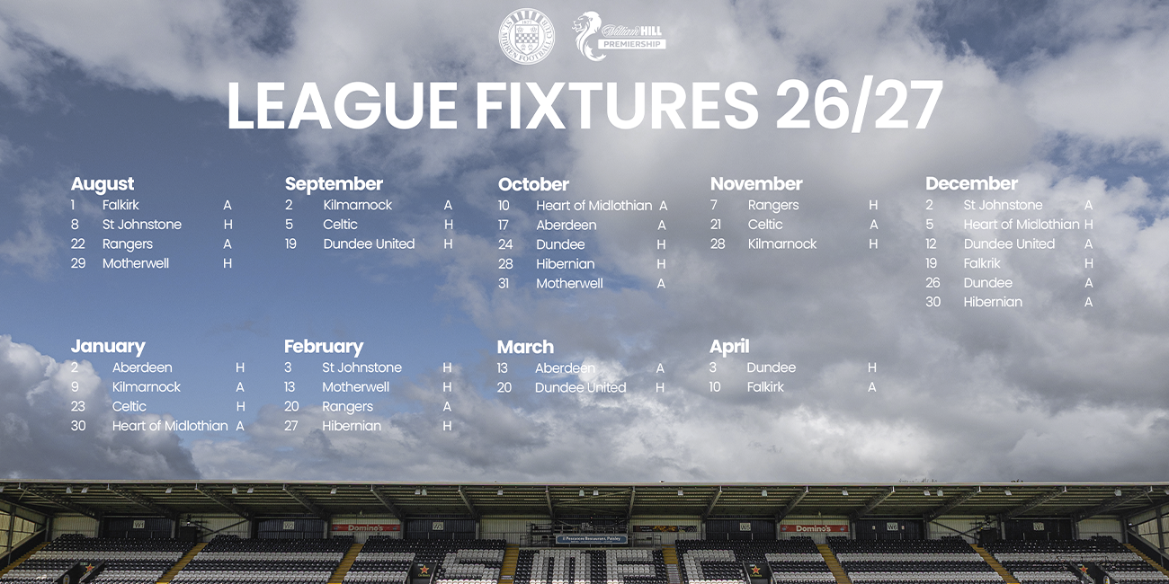 2026/27 William Hill Premiership Fixtures Announced