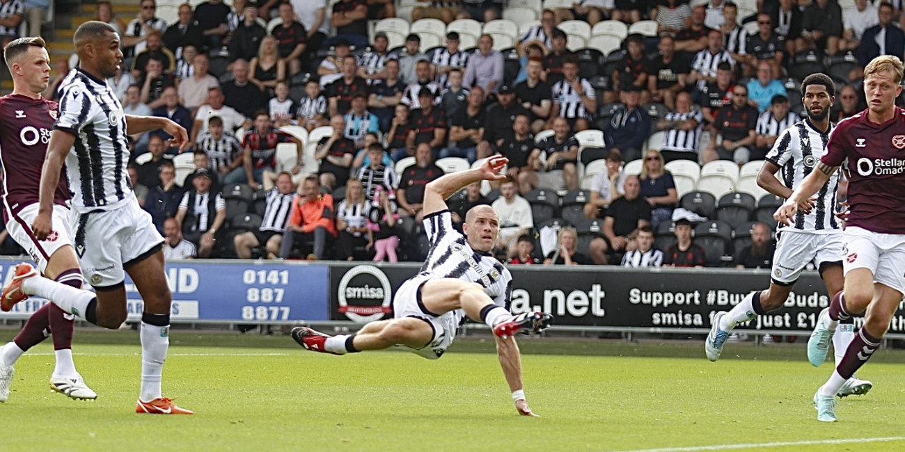 Alex Gogic gives St Mirren the lead against Hearts