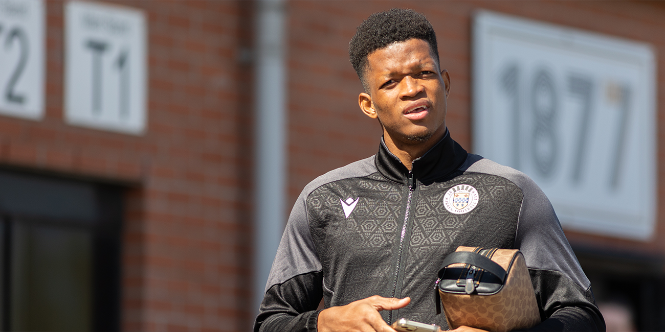 Richard King arrives at The SMiSA Stadium