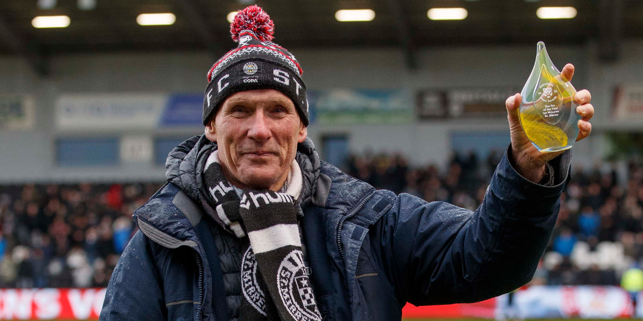 Ian McLaren presented with SFSA Eco Fan of the Year