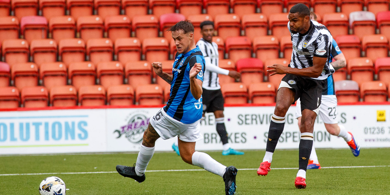 Mikael Mandron opens scoring against Airdrieonians