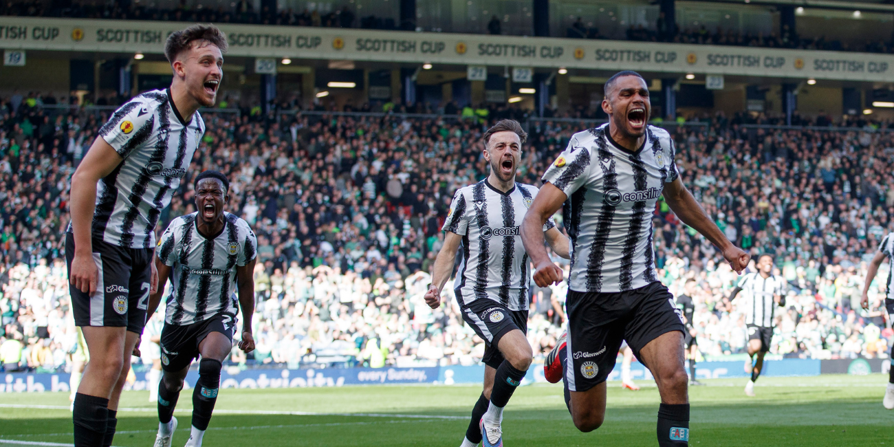 Mikael Mandron celebrates his equaliser