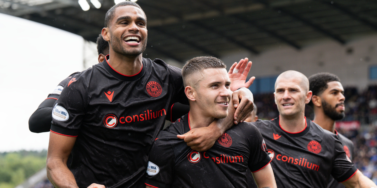 Declan John and Mikael Mandron were the scorers on our last visit to the Falkirk Stadium