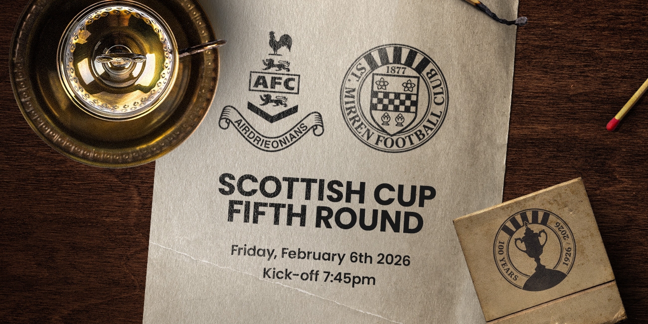 Scottish Cup Fifth Round Tickets // Airdrieonians v St Mirren