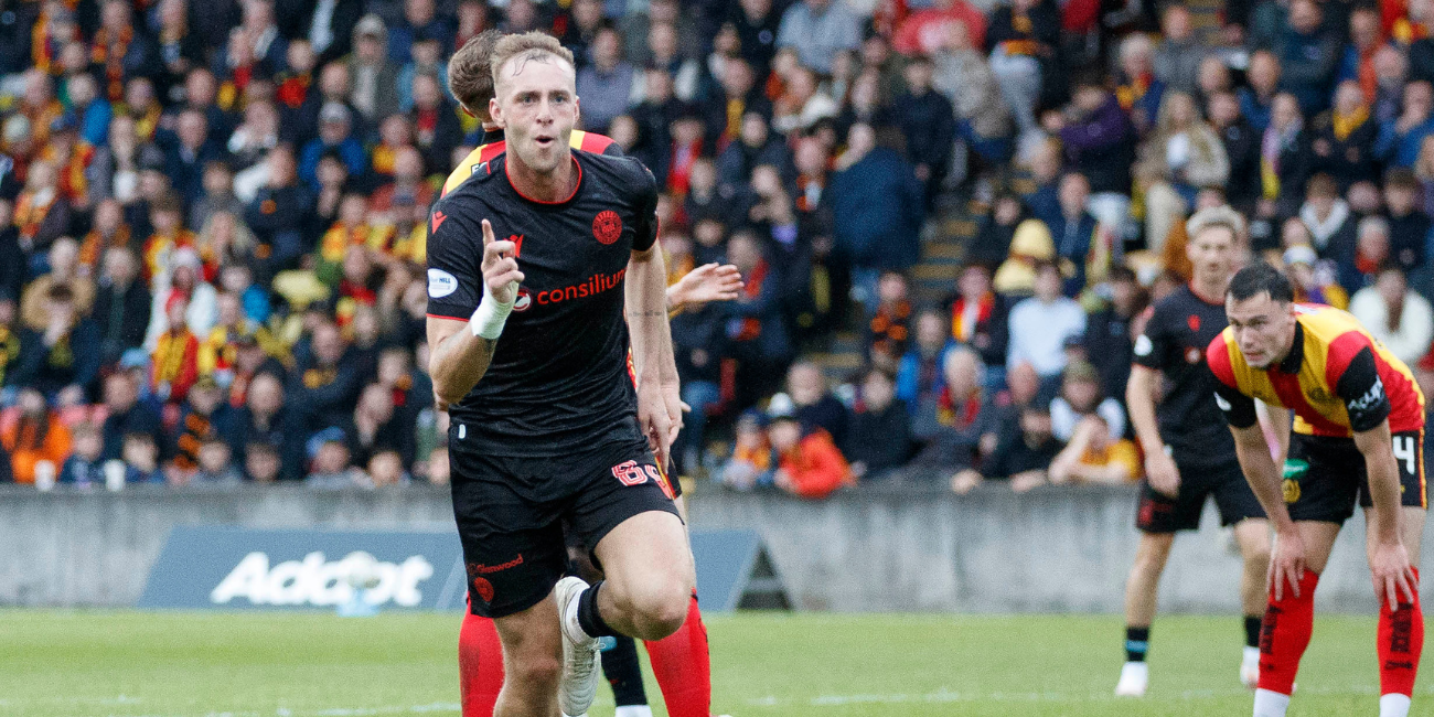 Phillips scores again as Saints draw away to Thistle in first leg