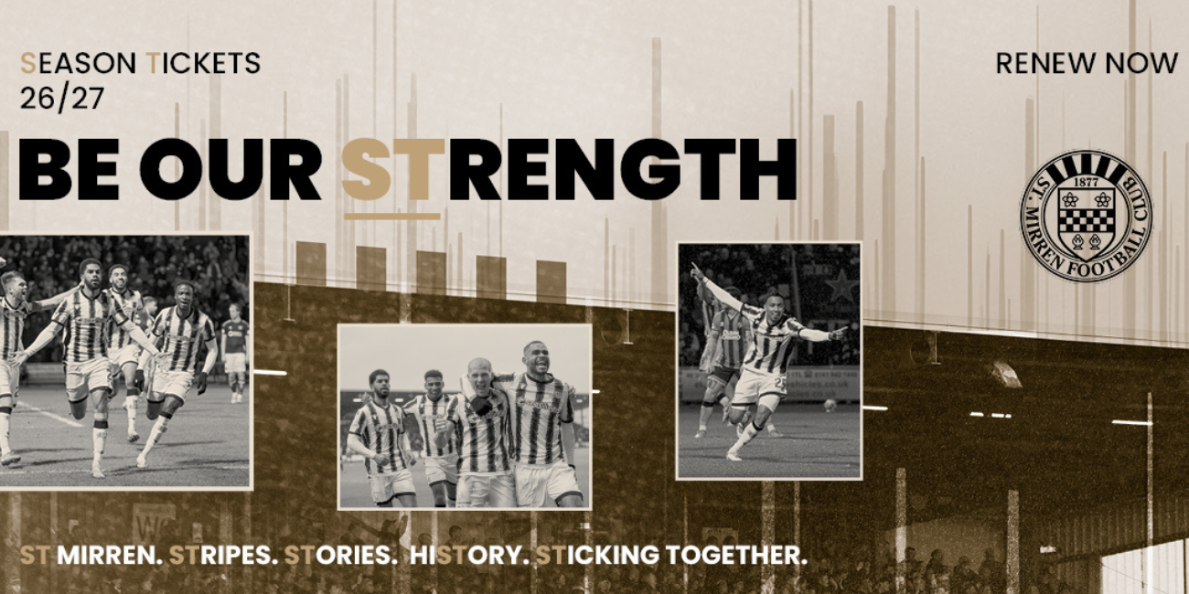 Be Our Strength - 2026/27 Season Tickets Loyalty Period Begins