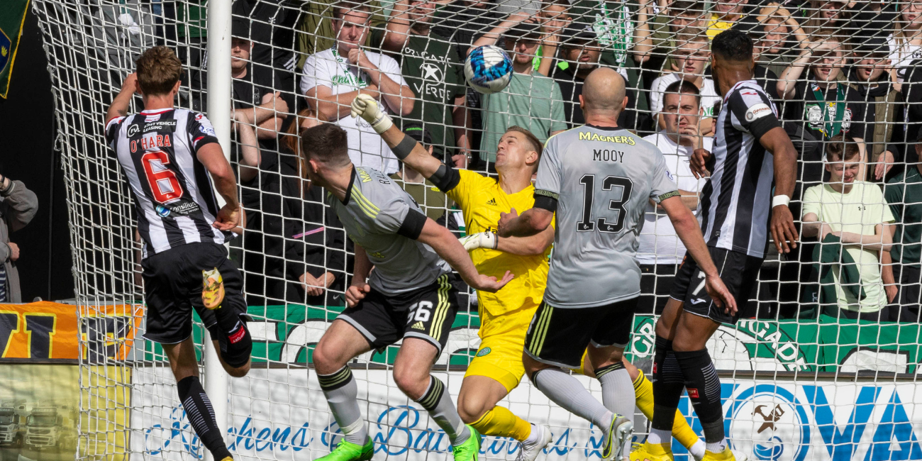 O'hara scores the opening goal. PHOTO/ST Mirren