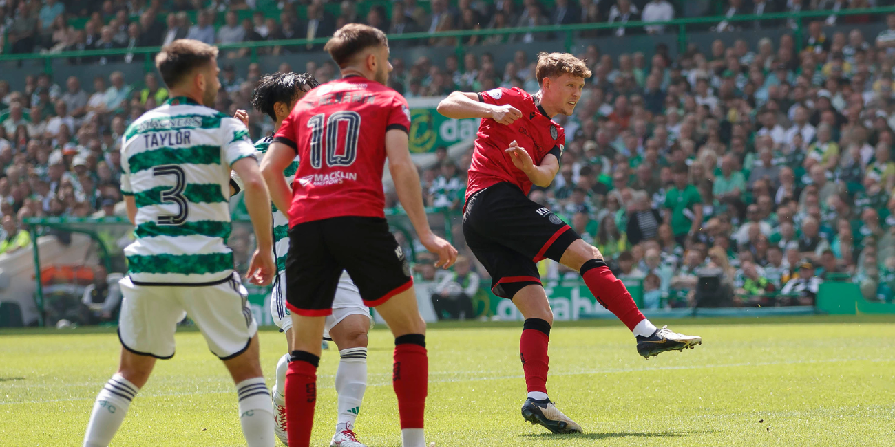 Mark O'Hara opens the scoring at Celtic Park