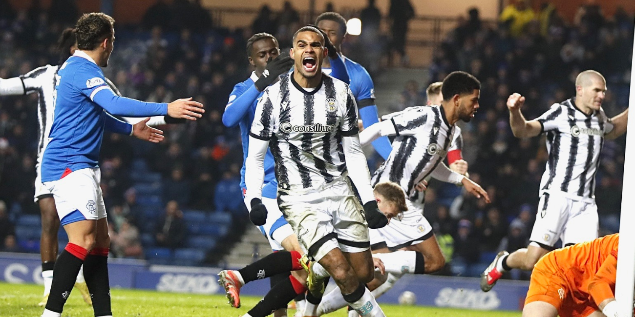 Mikael Mandron celebrates goal against Rangers