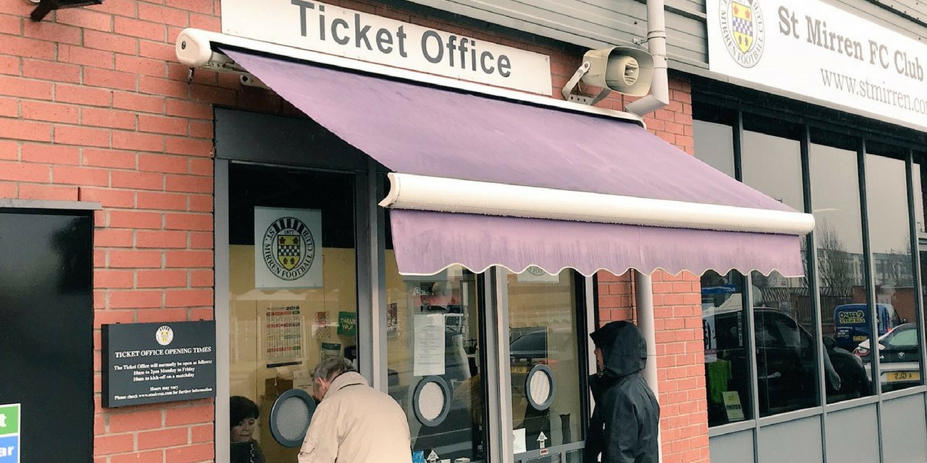St Mirren Ticket Office open on Saturday