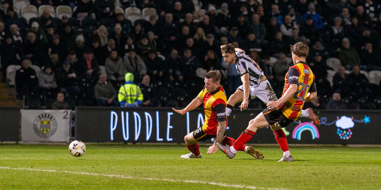 Jake Young scores against Partick Thistle